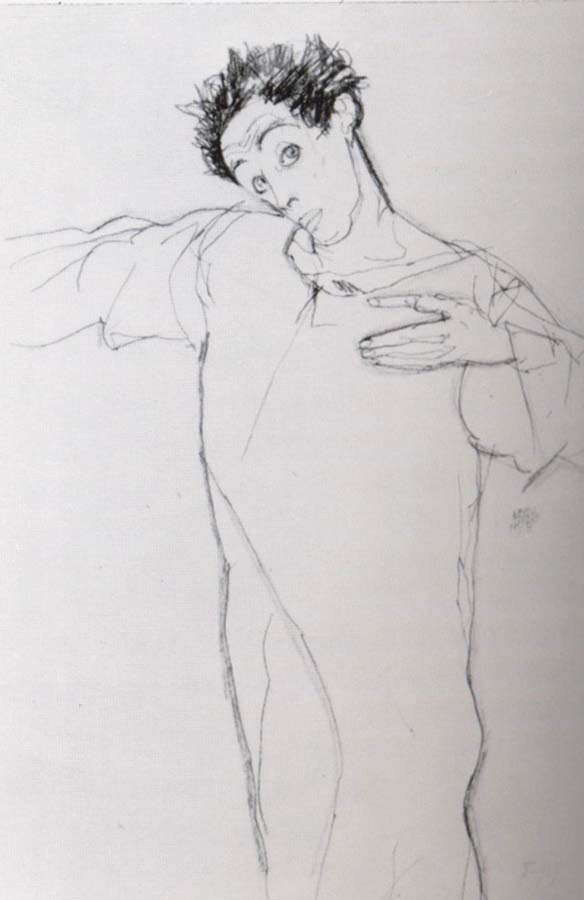 Egon Schiele Self portrait